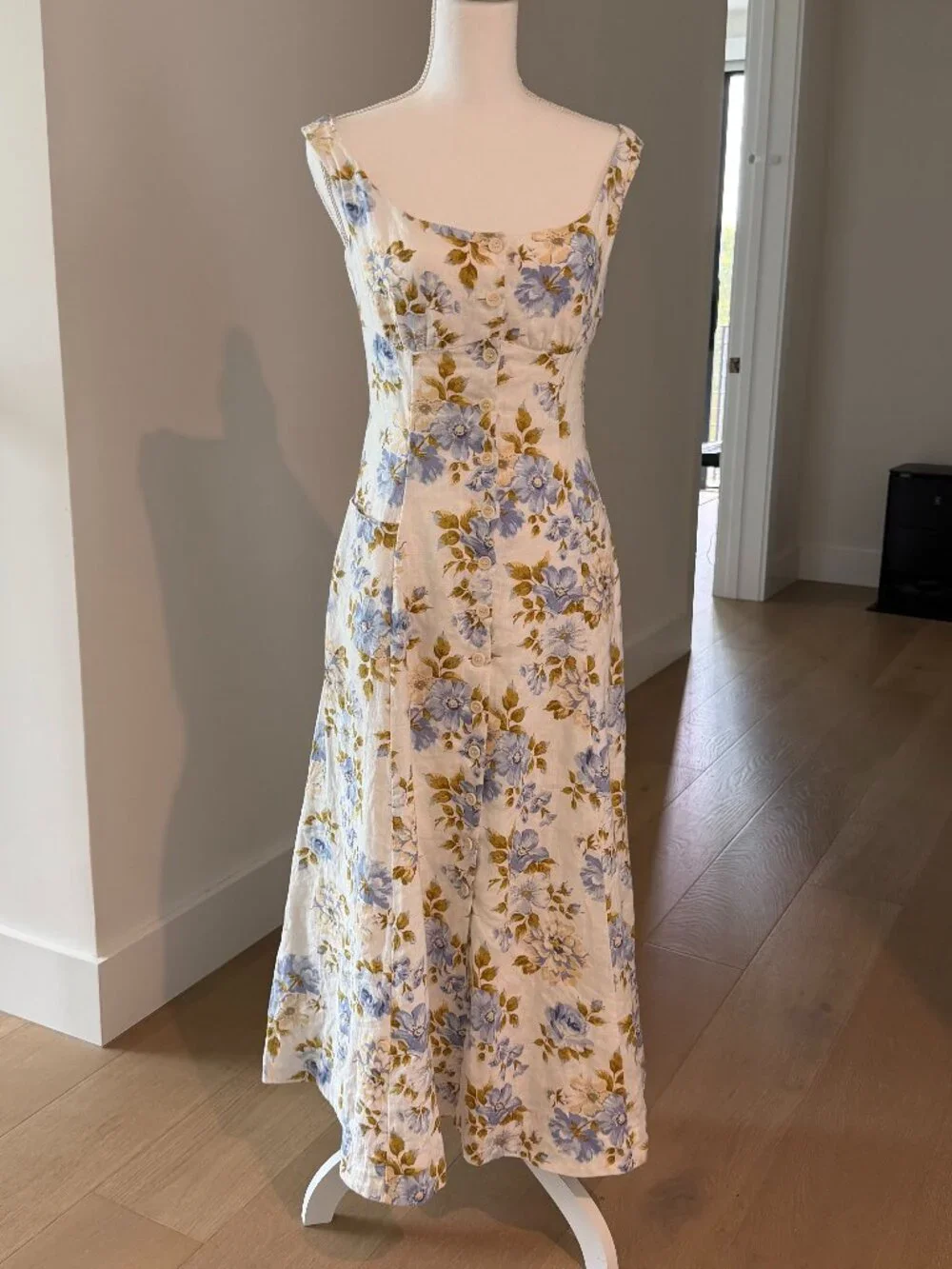 Reformation louisa Linen floral dress maxi - Picture 1 of 8